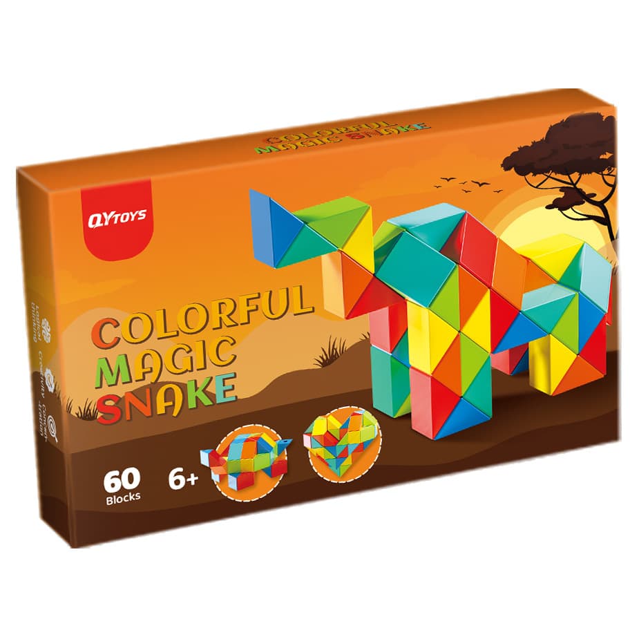 QiYi 60-Block Colorful Magic Snake - Stickerless image 2