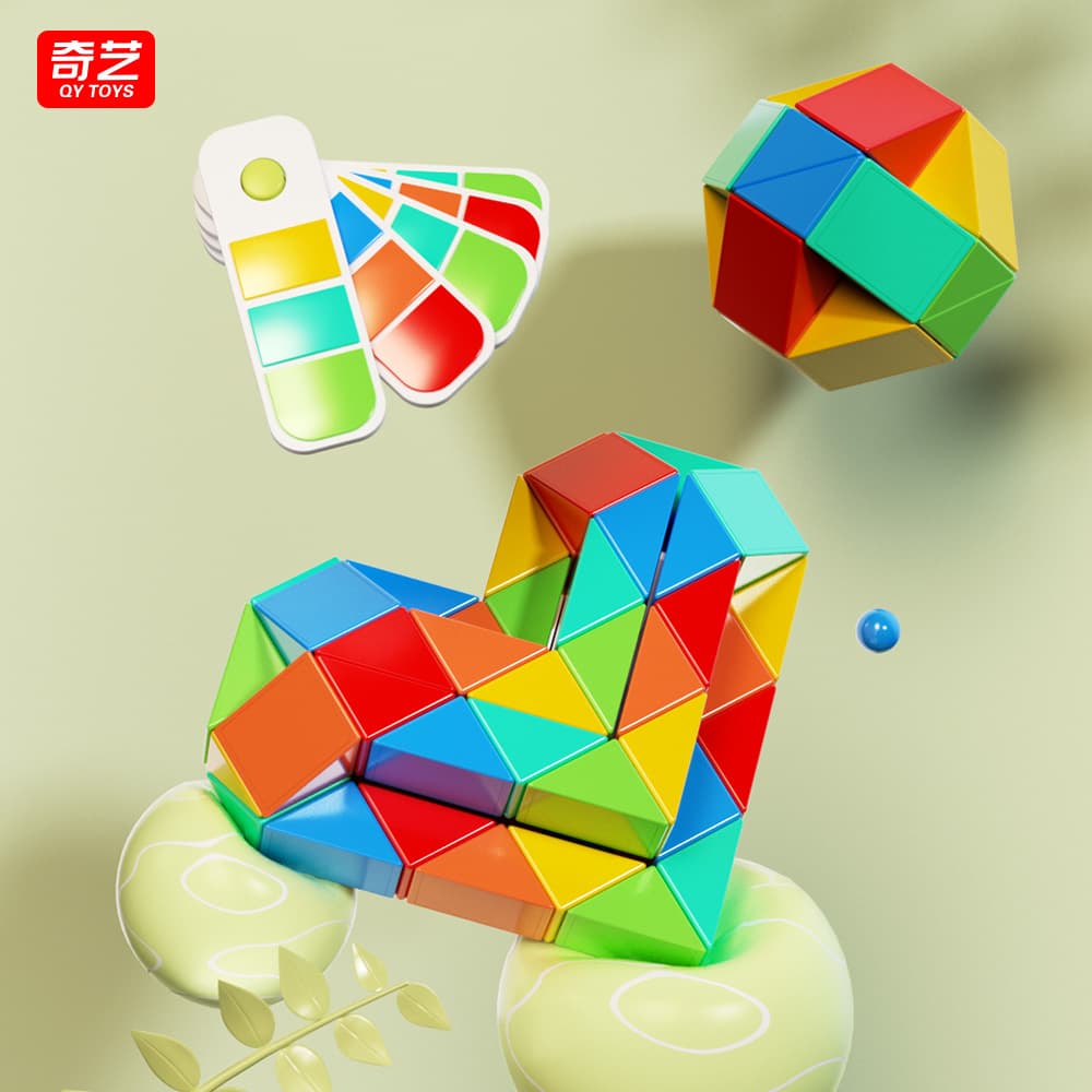 QiYi 36-Block Colorful Magic Snake - Stickerless image 4