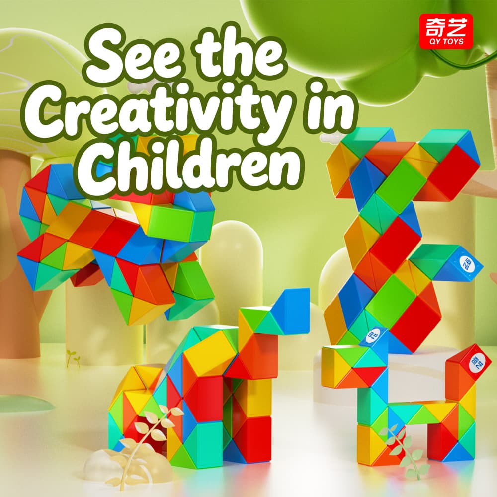 QiYi 36-Block Colorful Magic Snake - Stickerless image 12