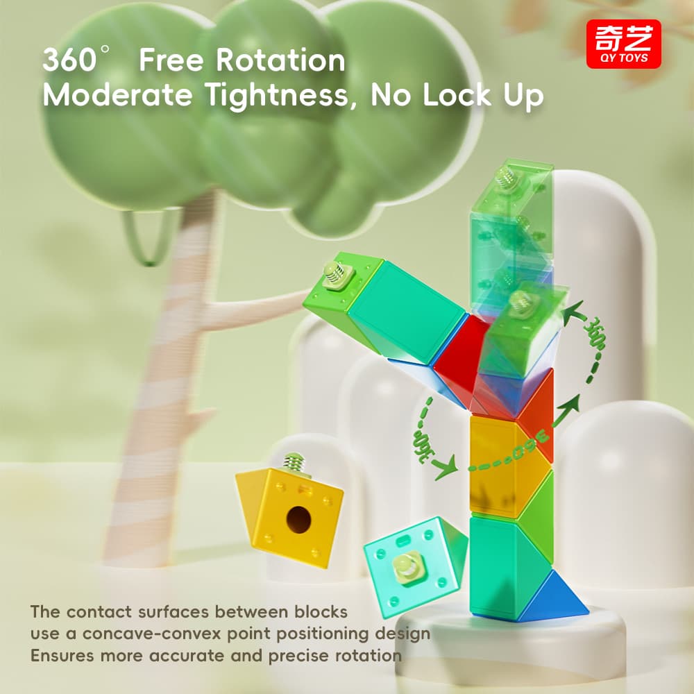 QiYi 48-Block Colorful Magic Snake - Stickerless image 15