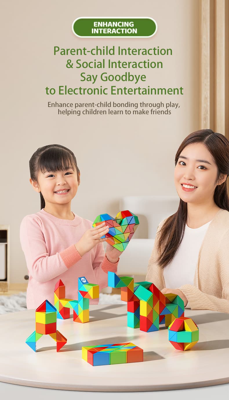 QiYi 60-Block Colorful Magic Snake - Stickerless image 27