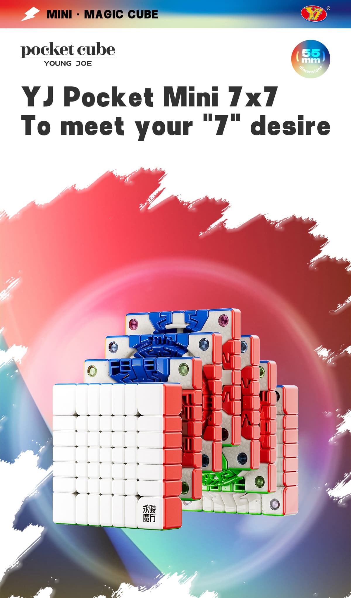 YJ Pocket Cube mini 7x7 M (55mm) - Stickerless image 11