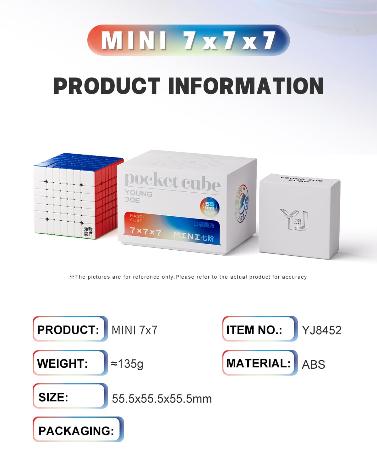 YJ Pocket Cube mini 7x7 M (55mm) - Stickerless image 18