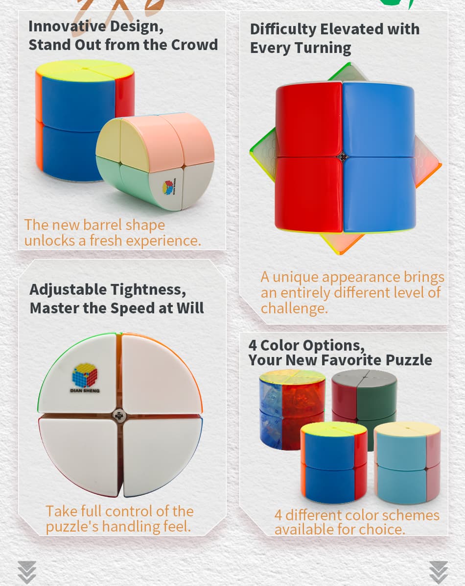 Diansheng Barrel 2x2 - Stickerless image 11