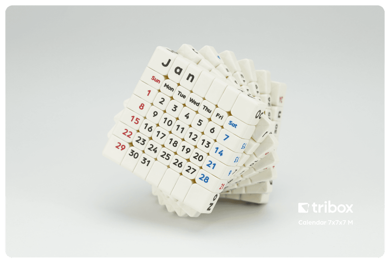 Z-Cube+Tribox Calendar 7x7 M - Stickerless image 12