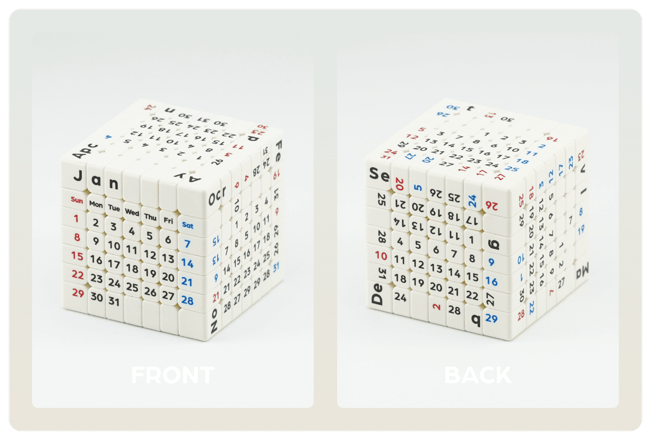 Z-Cube+Tribox Calendar 7x7 M - Stickerless image 13