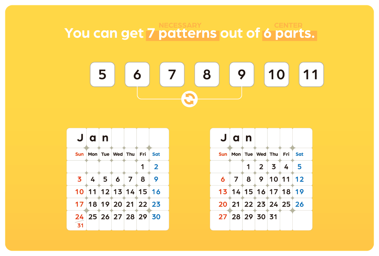 Z-Cube+Tribox Calendar 7x7 M - Stickerless image 21
