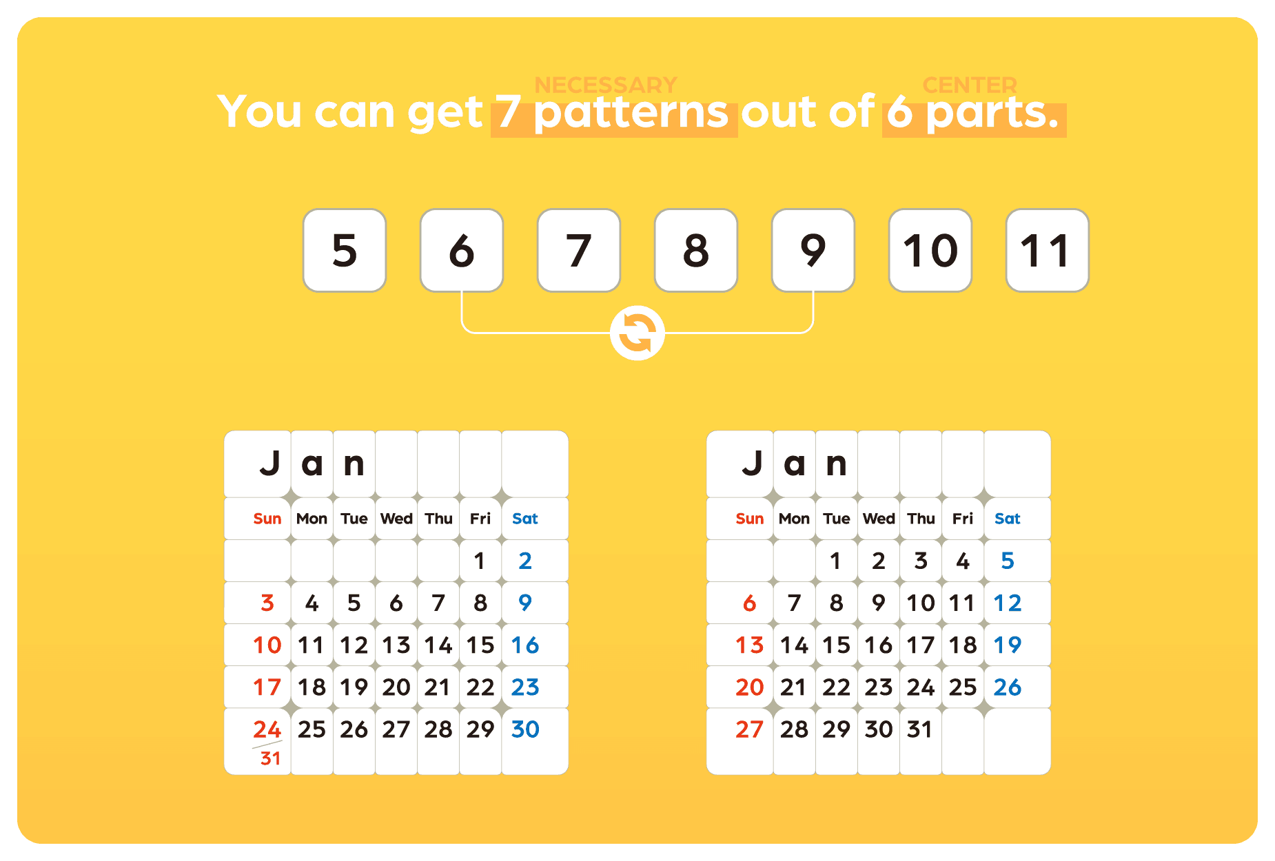 Z-Cube+Tribox Calendar 7x7 M - Stickerless image 21