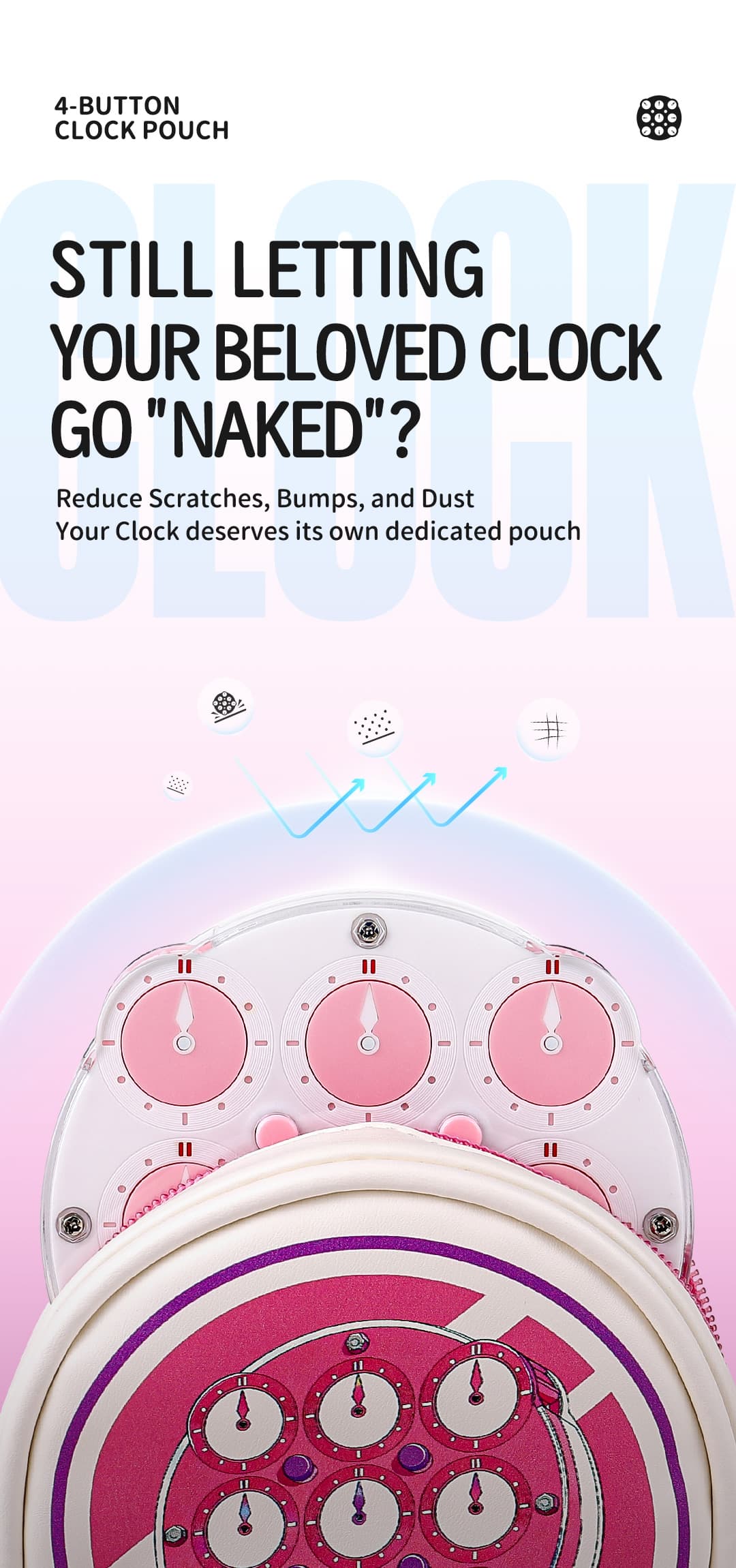 QiYi Clock Pouch - Pink image 11