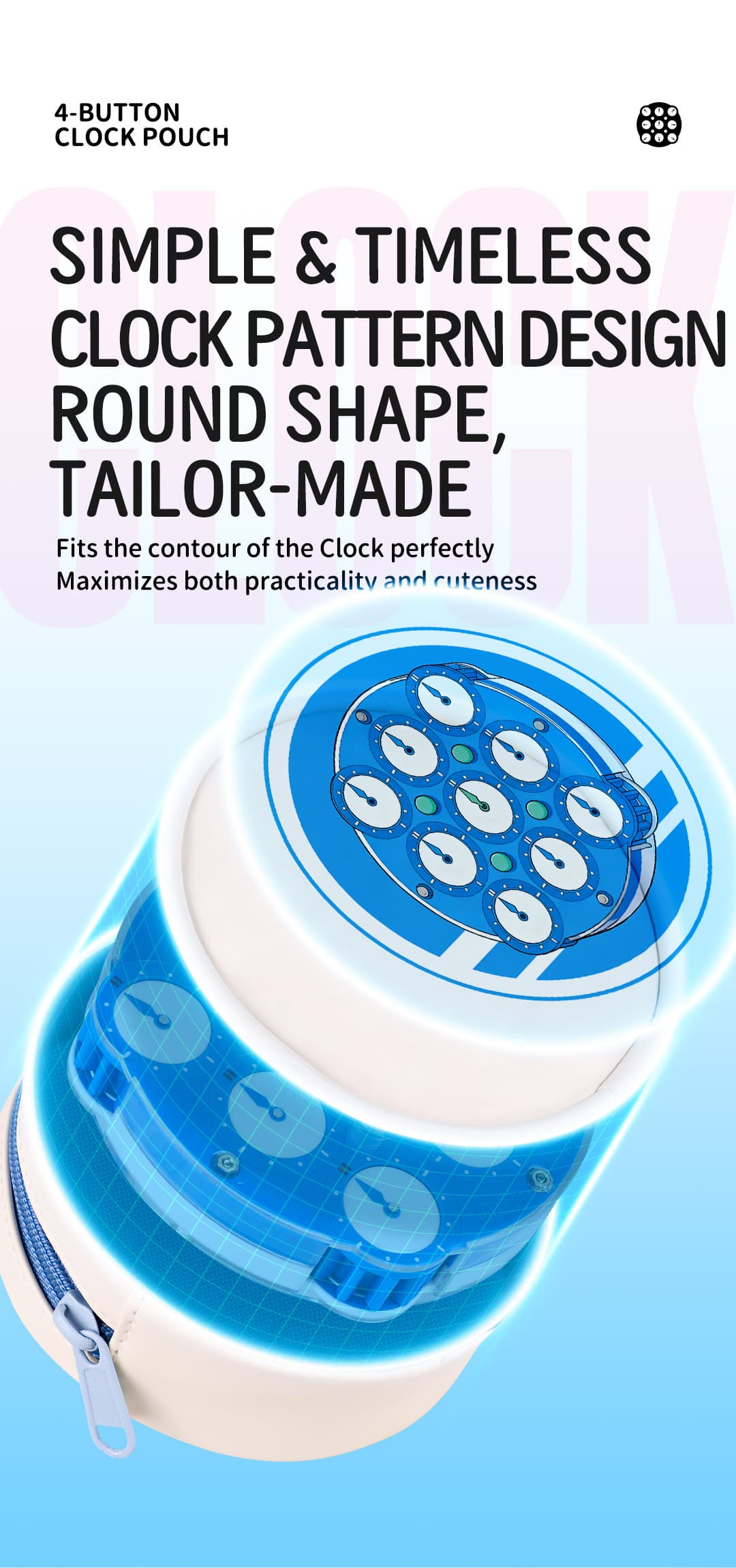 QiYi Clock Pouch - Pink image 12