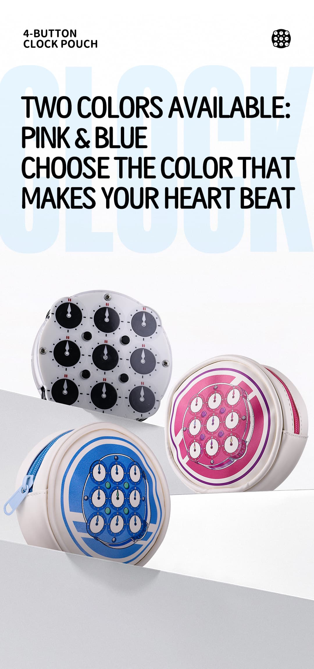 QiYi Clock Pouch - Pink image 15