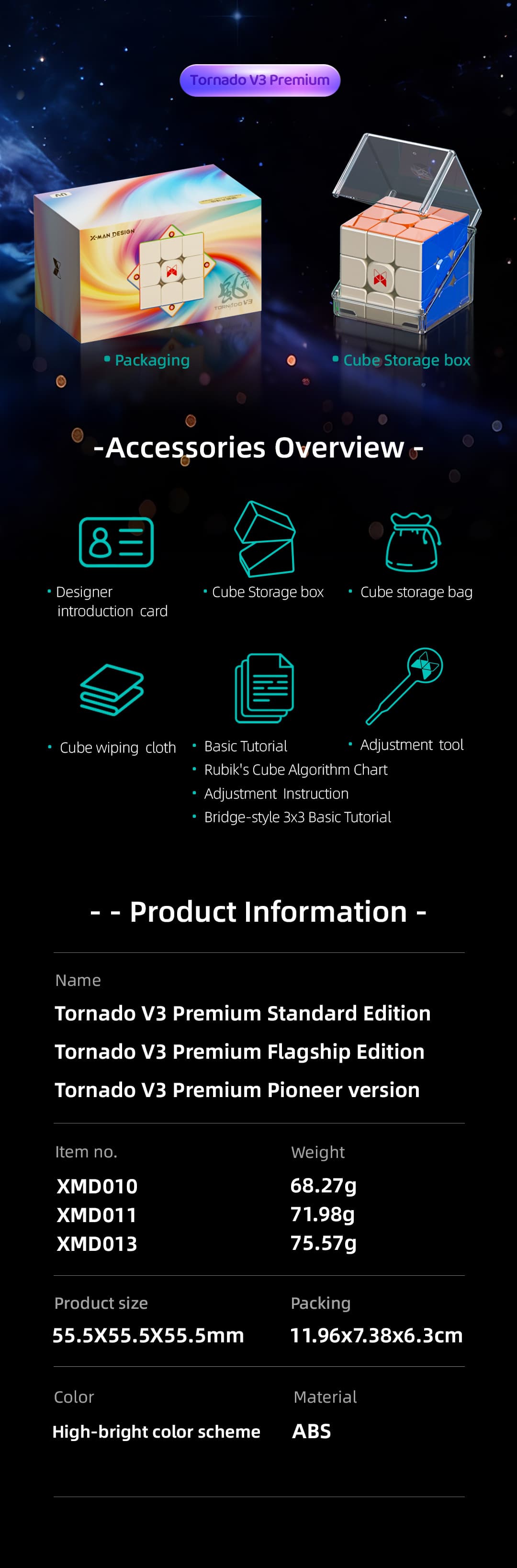 XMD Tornado V3 Premium 3x3 Pioneer UV image 24