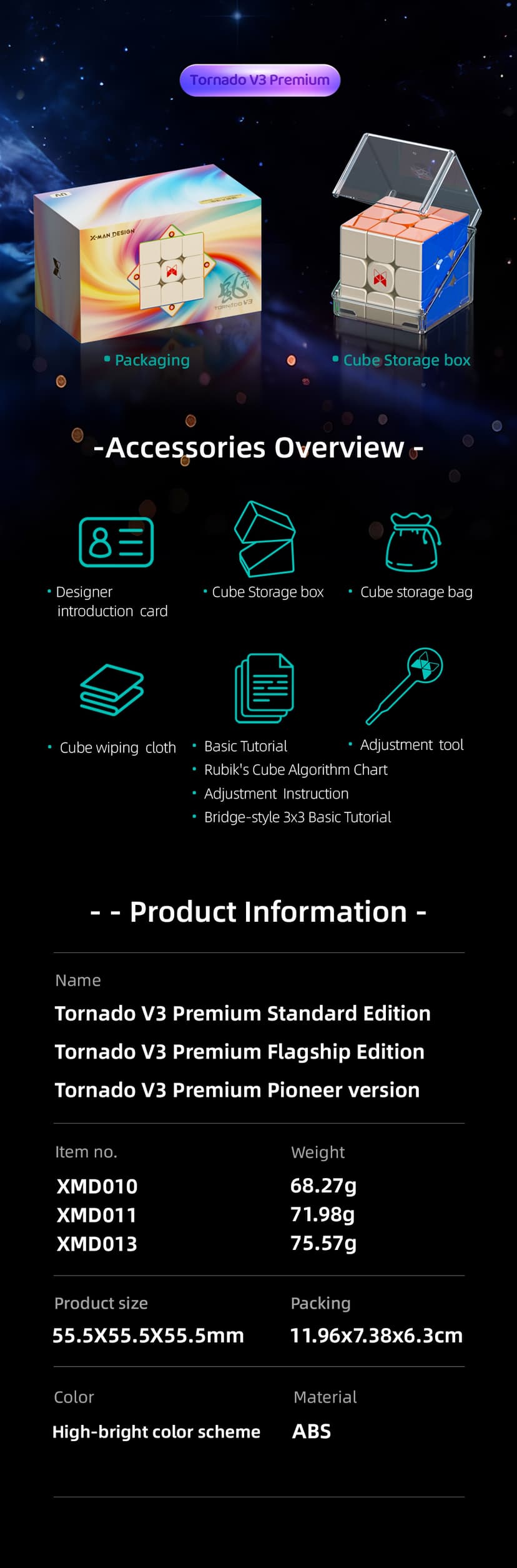 XMD Tornado V3 Premium 3x3 Pioneer UV image 24