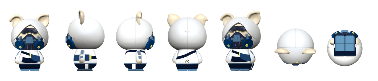 KB 2x2 - Pig Andy - Stickerless image 10
