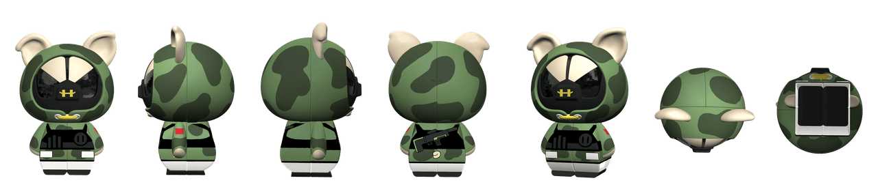 KB 2x2 - Pig Woody - Stickerless image 3
