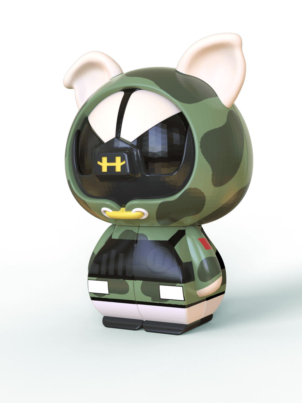 KB 2x2 - Pig Woody - Stickerless image 4
