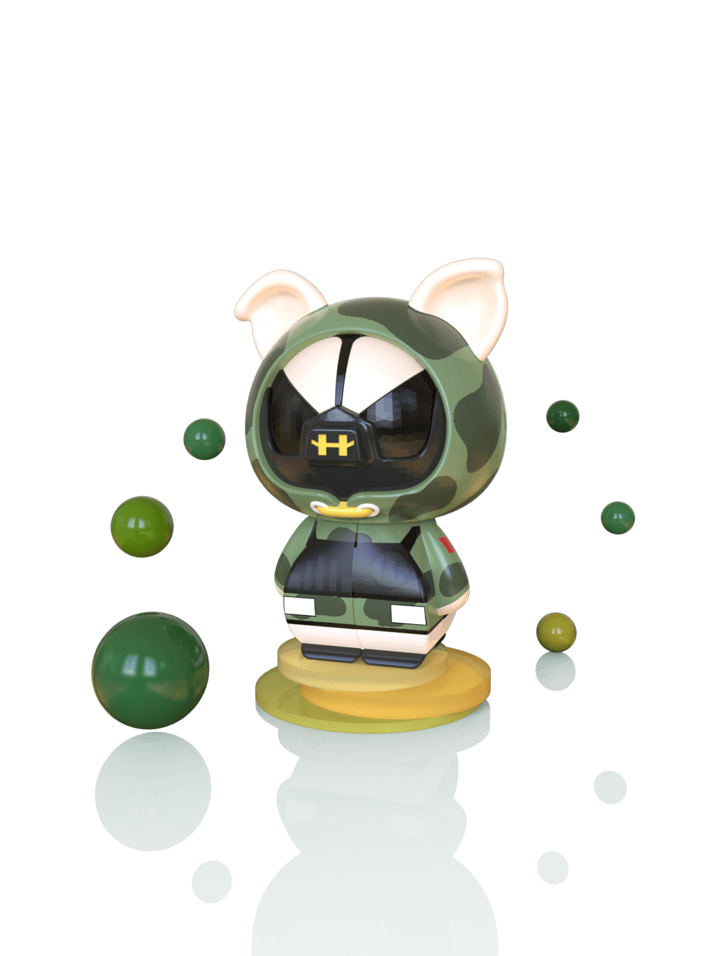 KB 2x2 - Pig Woody - Stickerless image 9