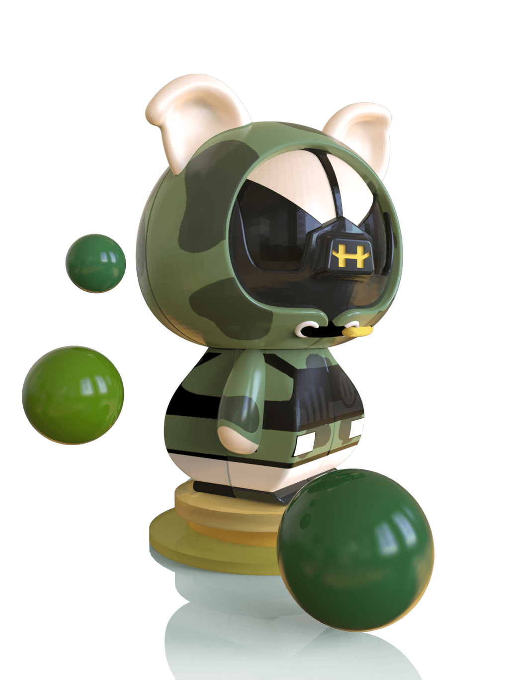 KB 2x2 - Pig Woody - Stickerless image 10