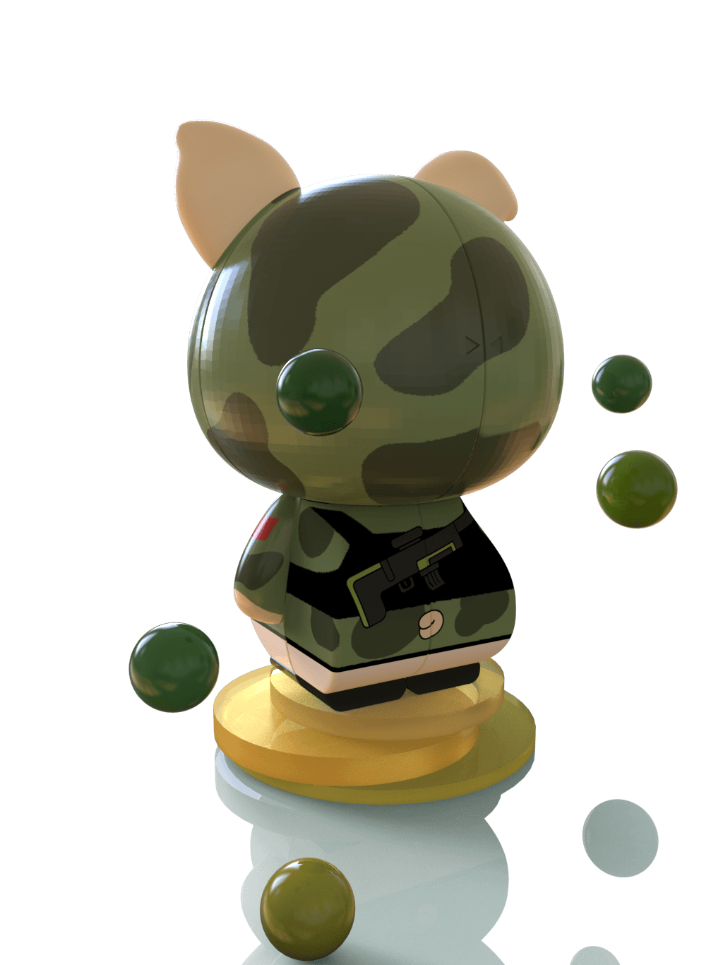 KB 2x2 - Pig Woody - Stickerless image 11