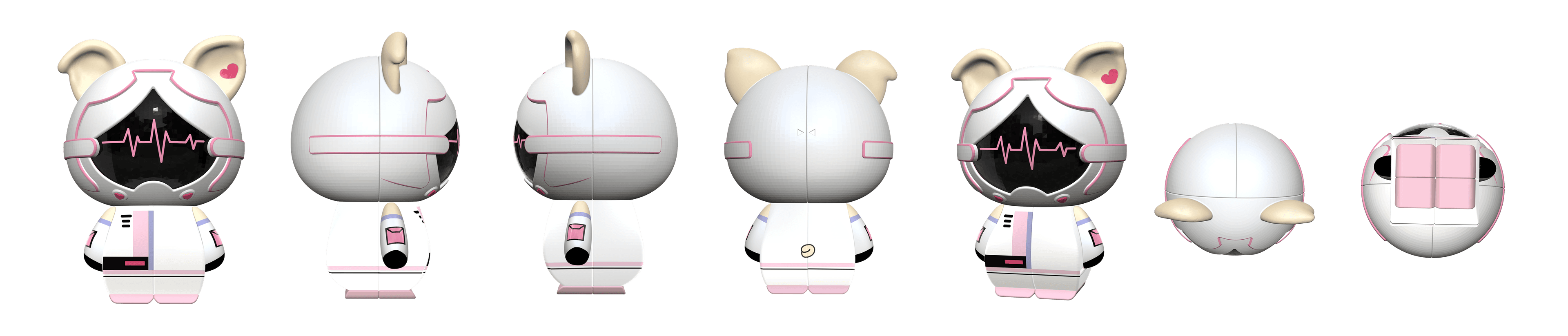 KB 2x2 - Pig Amy - Stickerless image 3