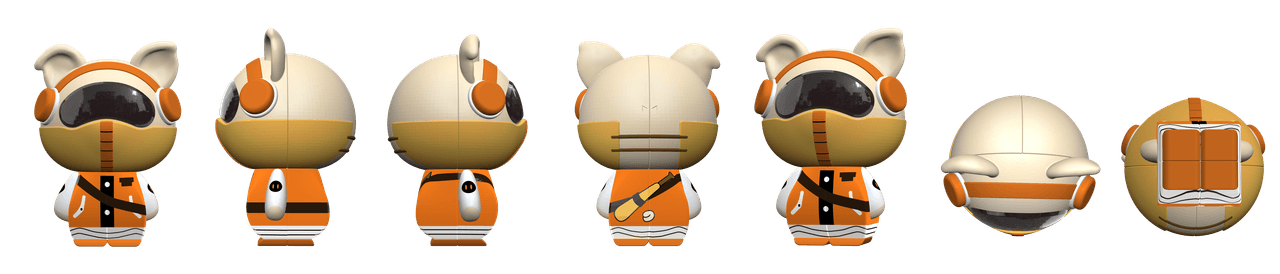 KB 2x2 - Pig Tony - Stickerless image 5