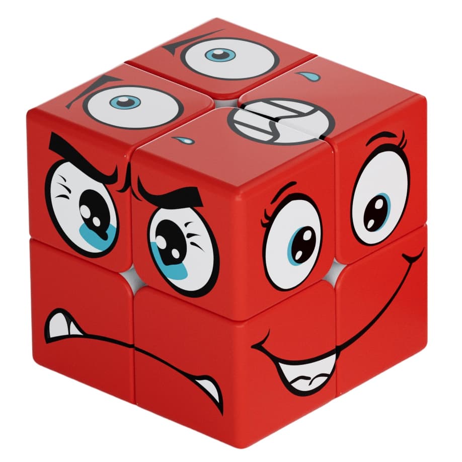 Z-Cube Red Face Cube - Red image 1