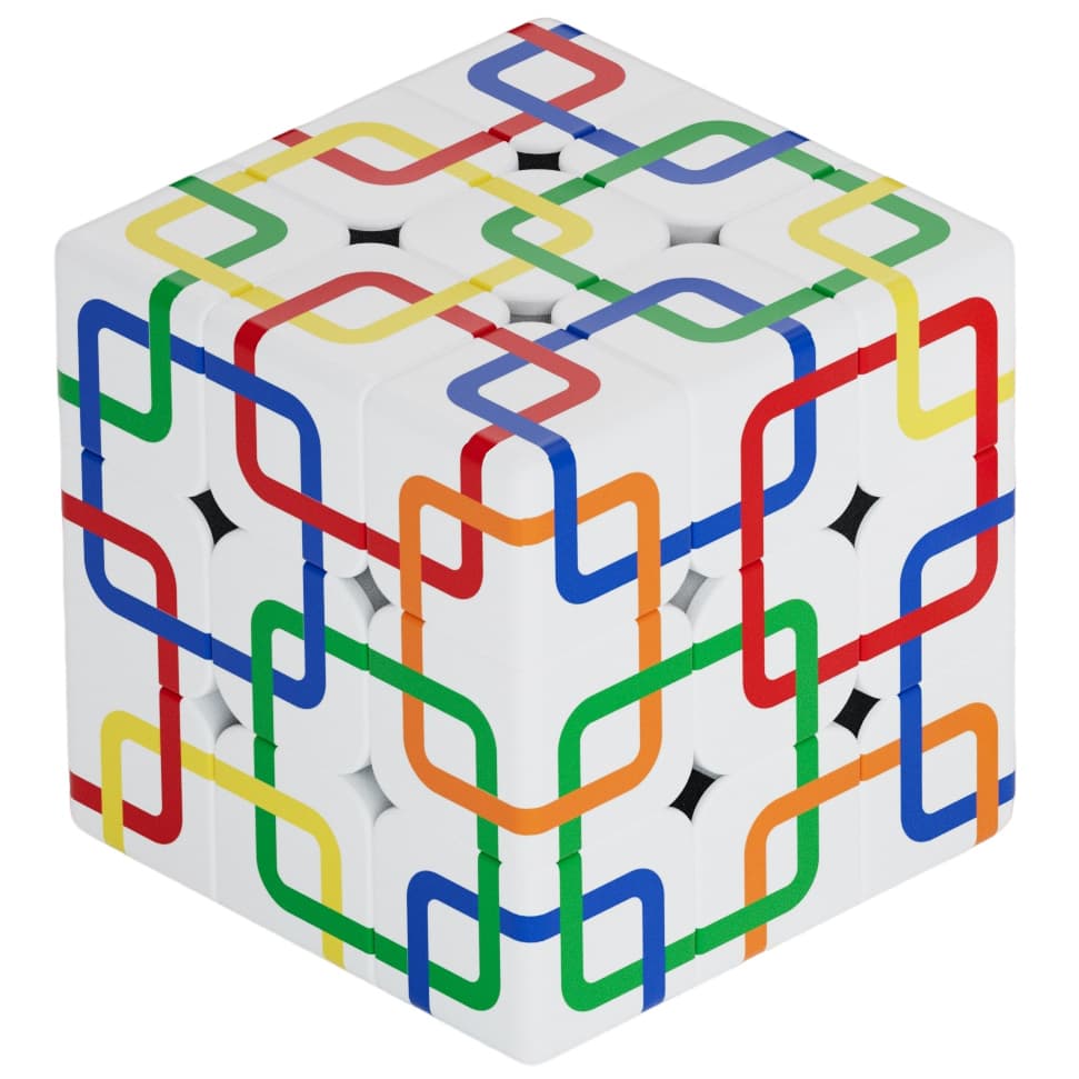Z-Cube Grid Chain Cube - White image 1
