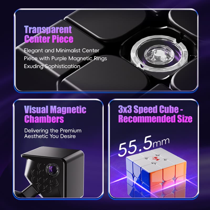 VinCube 3x3 Nova Maglev Ball Core UV - Stickerless image 9