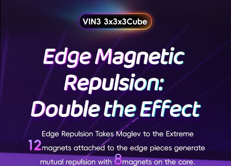 VinCube 3x3 Nova Maglev Ball Core UV - Stickerless image 19