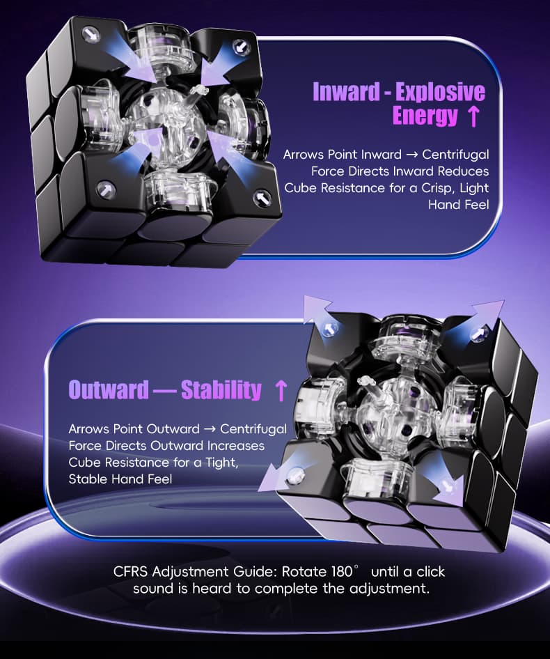 VinCube 3x3 Nova Maglev Ball Core UV - Stickerless image 30