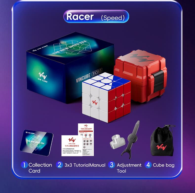 VinCube 3x3 Nova Maglev Ball Core UV - Stickerless image 46