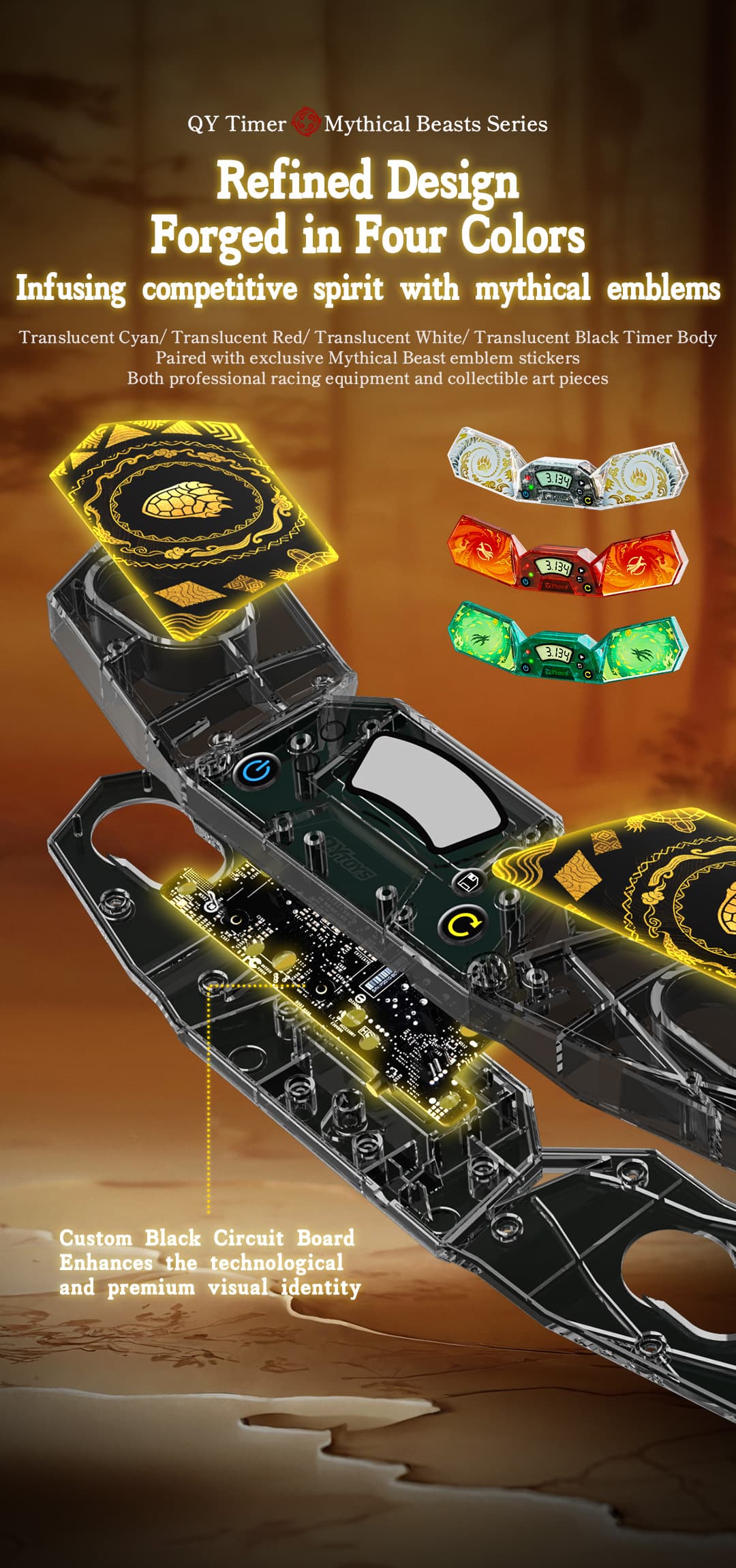 QiYi Timer VermilionBird - Trans.Red image 19