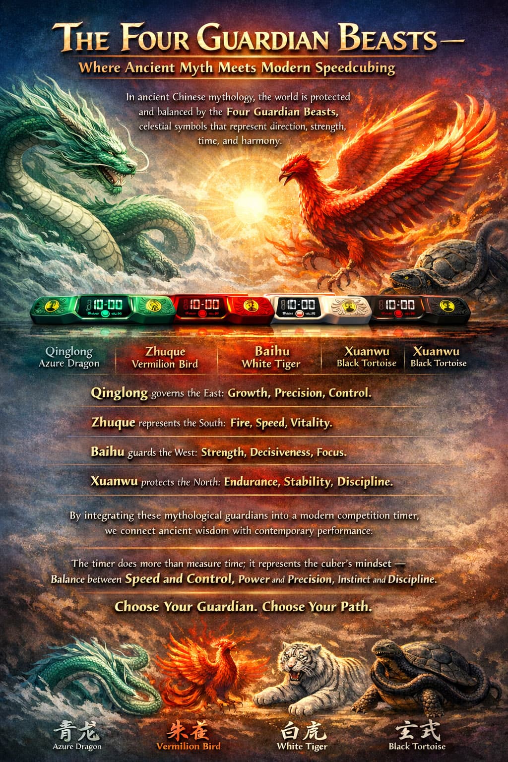 QiYi Timer VermilionBird - Trans.Red image 58