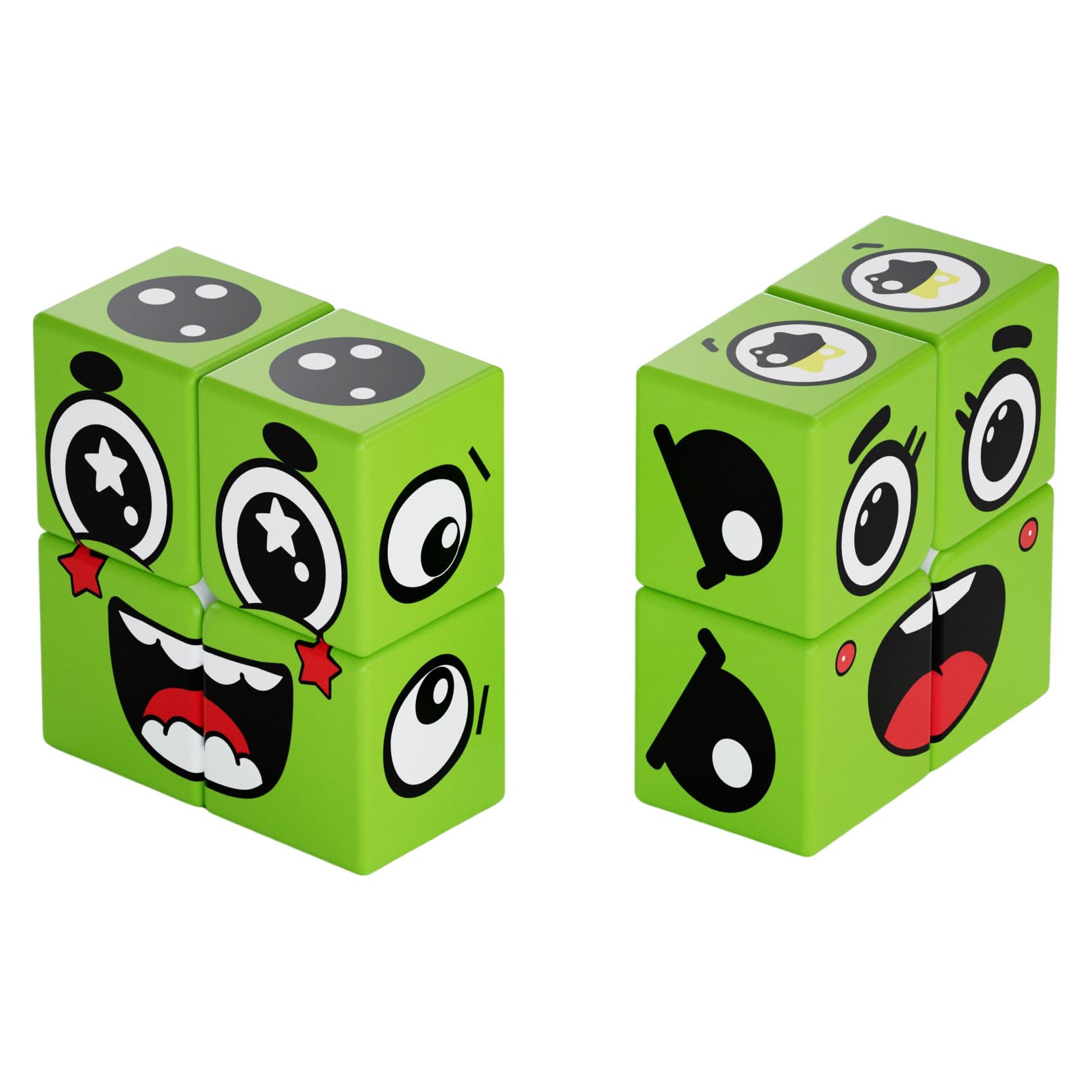 Z-Cube Green Face 1x2x2 Cube - Green image 3