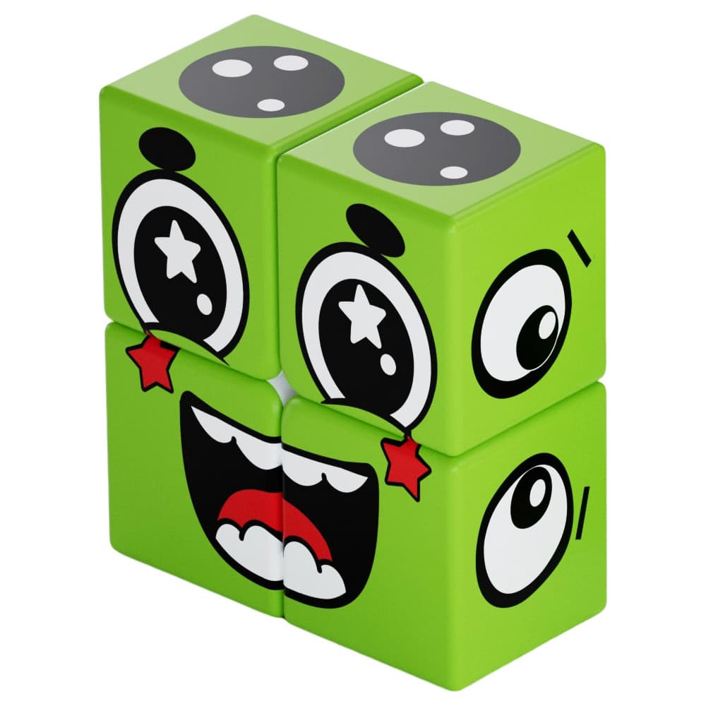 Z-Cube Green Face 1x2x2 Cube - Green image 1