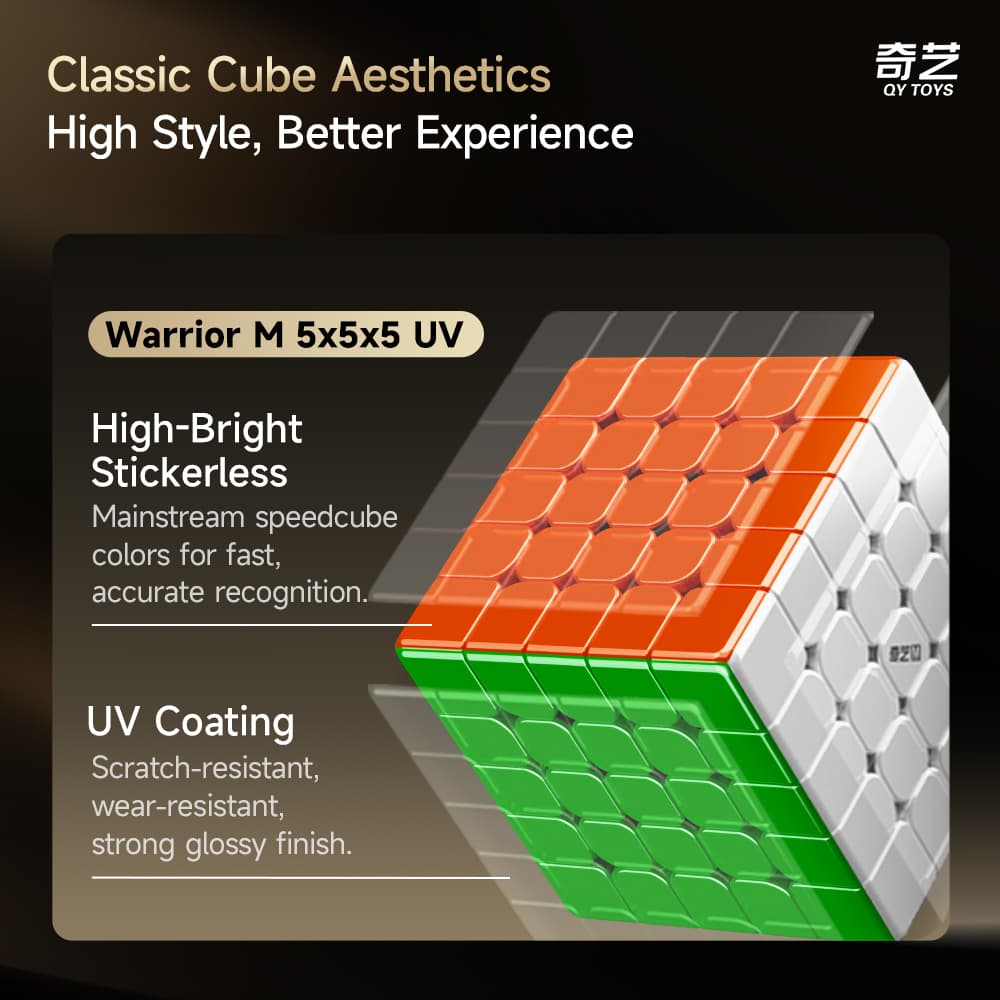 QiYi Warrior 5x5 Magnetic UV - Stickerless image 10