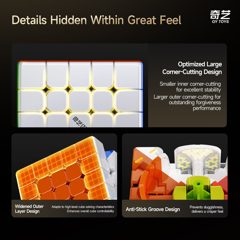 QiYi Warrior 5x5 Magnetic UV - Stickerless image 11