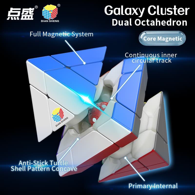 DianSheng Dual Octahedron Ball Core - Transparent image 5