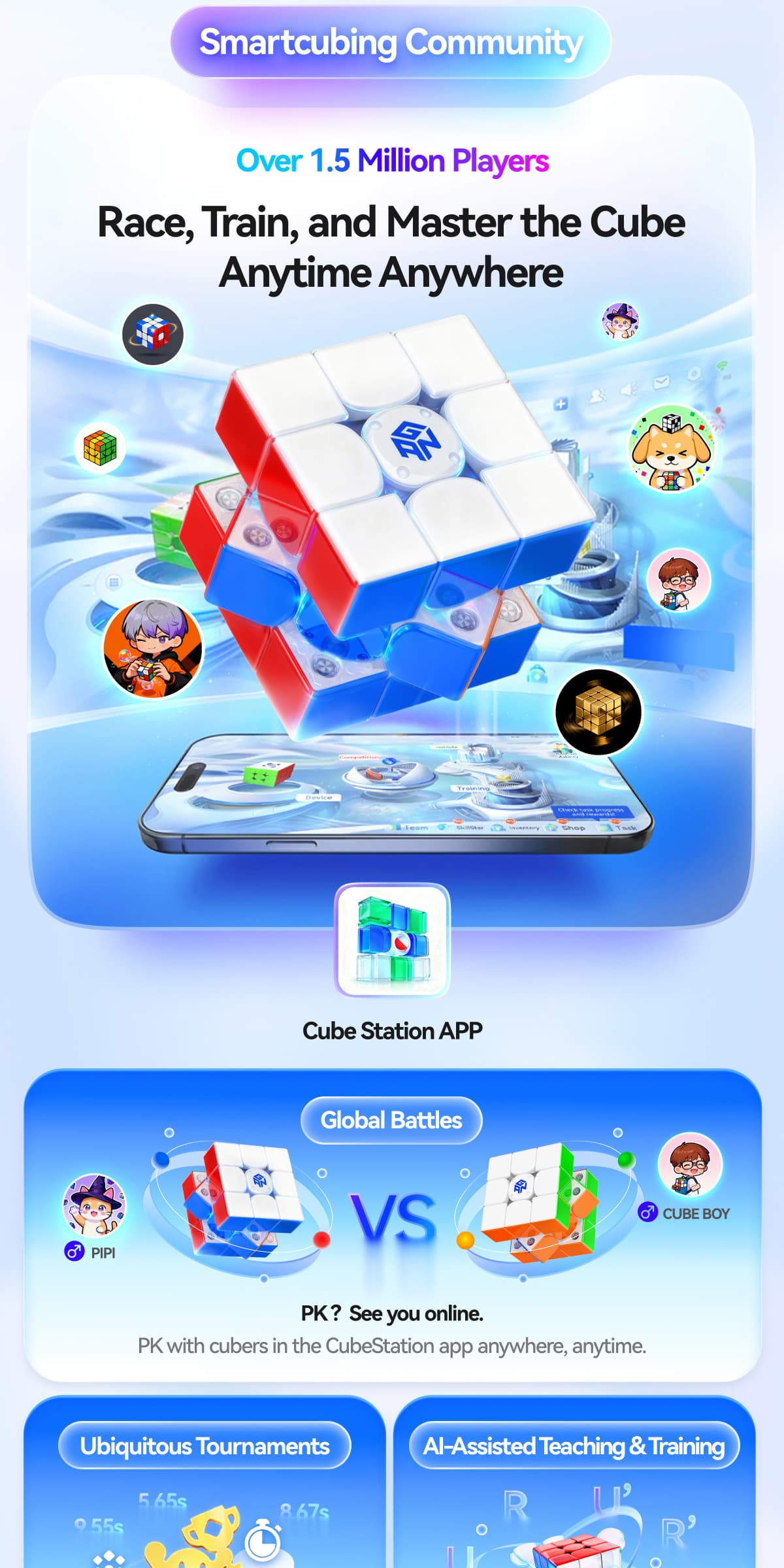 GAN i4 Leap Frosted - Stickerless image 51