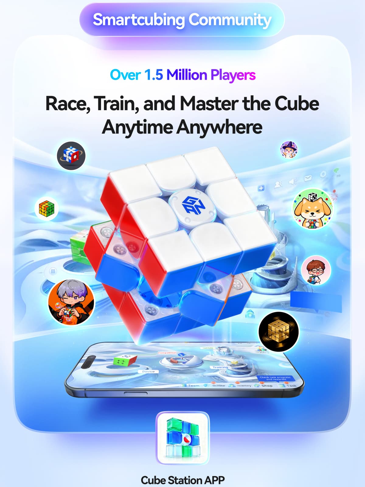 GAN i4 Leap Frosted - Stickerless image 67