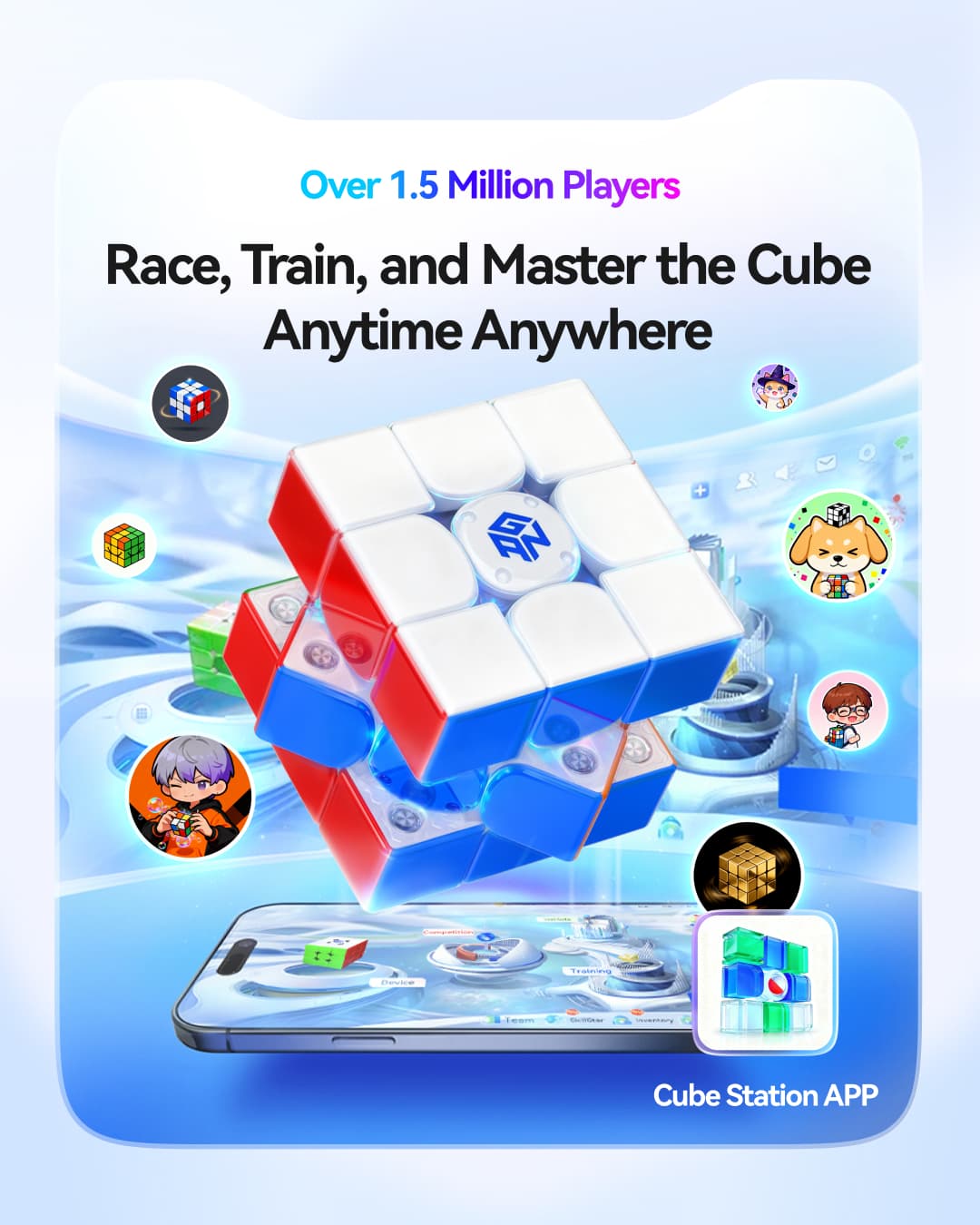 GAN i4 Leap Frosted - Stickerless image 97