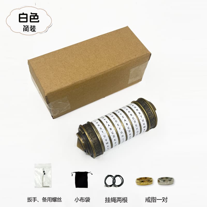 Cryptex Da Vinci Code Lock Puzzle - White image 2