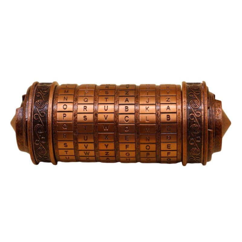 Cryptex Da Vinci Code Lock Puzzle - Copper