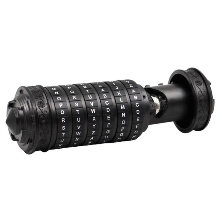 Cryptex Da Vinci Code Lock Puzzle - Black image 3