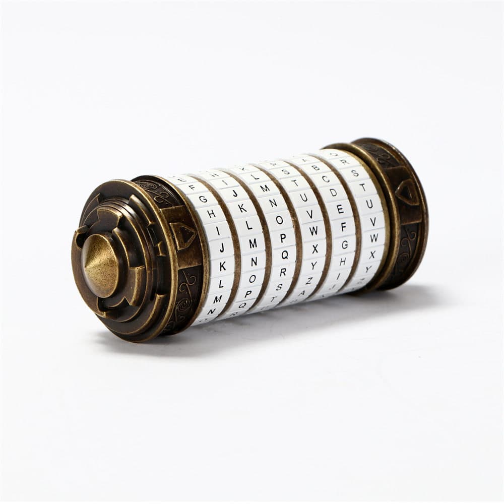Cryptex Da Vinci Code Lock Puzzle - White image 1