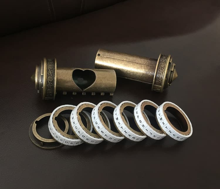 Cryptex Da Vinci Code Lock Puzzle - White image 4