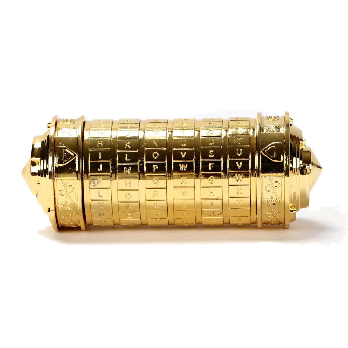 Cryptex Da Vinci Code Lock Puzzle - Golden