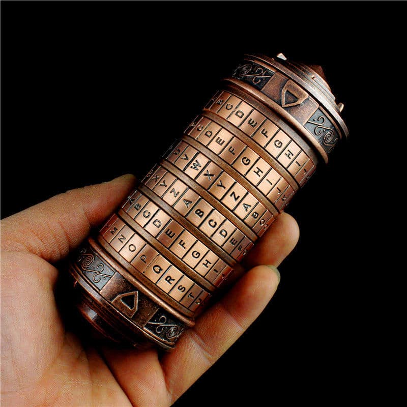 Cryptex Da Vinci Code Lock Puzzle - Copper image 3