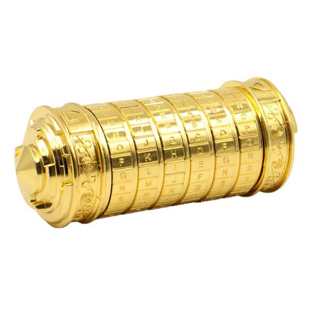 Cryptex Da Vinci Code Lock Puzzle - Golden image 6