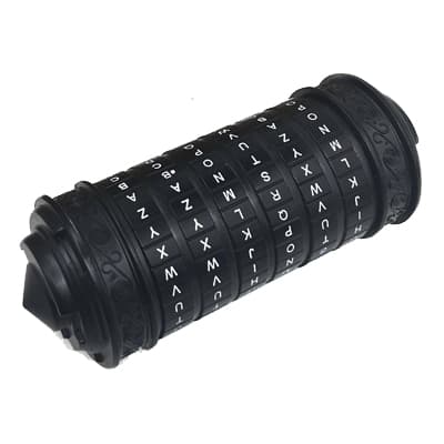 Cryptex Da Vinci Code Lock Puzzle - Black image 1